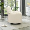 Lyngins Modern Upholstered Manual Recliner Sofa Swivel Chair with Adjustable Footrest,Accent Glider Chair for Living Room,Office - 3 of 4