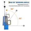 Sheet Metal Bender, 29-Inch Metal Brake, 0-90 Degrees Metal Brake Bender, Bending Brake Max Bending Capacity: 17-Gauge Steel, Weight: 29lbs/13.15kg - 3 of 4