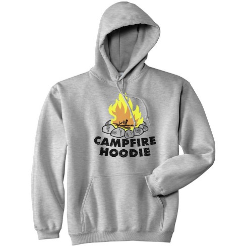 Campfire Hoodie Funny Happy Camper Summer Camping Outdoor Hooded Sweatshirt - Crazy Dog Hoodie - image 1 of 4