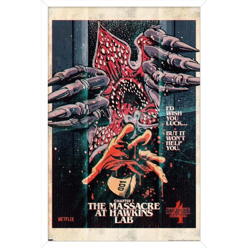 Netflix Stranger Things: Season 3 - One Sheet Wall Poster, 22.375 x 34,  Framed 