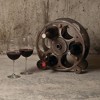 Foster & Rye Gears And Wheels Countertop Wine Rack, Durable Plastic Wine Bottle Holder, Holds 6 Standard Wine Bottles, 3.2" x 5.2" x 13.5" - image 3 of 4