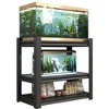NicBex 31.5"H 3 Tier Metal Storage Shelves,20-30 Gallon Fish Tank Stand,Adjustable Storage Rack for Home Office - 3 of 4