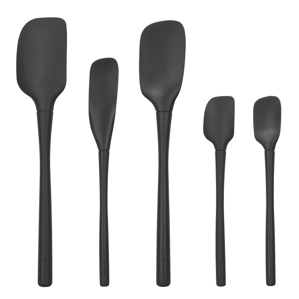 Tovolo 5pc Silicone Spatula Set Black