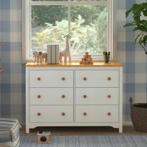 eLite Shea 6-Drawer Dresser Warm White - 1 of 1