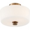 Crystorama Lighting Travis 2 - Light Flush Mount in  Vibrant Gold - 2 of 4