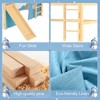 TUYOHW Twin/Full Kids House Loft Bed with Slide & Tent,Creative Playhouse Loft Frame with Ladders,Lights for Boys & Girls,No Box Spring Needed - 3 of 4