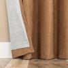 1pc 50"x63" Sun Zero Bronte Floral Jacquard 100% Blackout Rod Pocket Curtain Panel Terracotta - 4 of 4