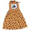 Adult Unisex Halloween Apron With Black Cats  Neon Orange Pumpkins Adjustable Neck Strap Cooking Barbeque Party - 2 of 4