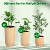 Self Watering Pots, Outdoor Marble Finish Tall Planters with Water Level Monitor, Large Plant Pots for Indoor Plants, Home, Office, Patio - 4 of 4