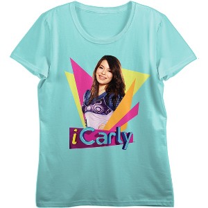 iCarly LOL Text Me BRB Crew Neck Short Sleeve Mint Women's T-shirt - 1 of 4