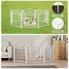 Gulches Black Collapsible Dog Playpen with 8 Micro - Arched Heavy Duty Panels 24" H, Indoor/Outdoor Use for Large, Medium & Small Breeds - 4 of 4