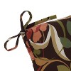 Outdoor Chair Cushion - Brown/Green Floral - Pillow Perfect - 2 of 4