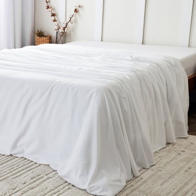 Double Brushed Microfiber Flat Top Sheet - Mellanni