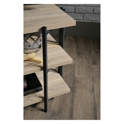 Charter Oak Powder-Coated Metal TV Stand with Shelves