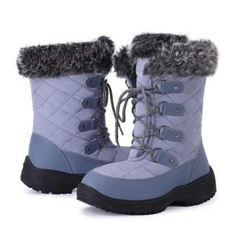 Women's Snow Boots, Women Waterproof Mid Calf, Anti-slip Outdoor Warm Duck Boot for Winter