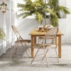 DOMETOUR Leather Padded Folding Chair Set, Sturdy Metal Foldable Chairs for Indoor Outdoor, Stackable Guest Chairs for Office Home Party - 4 of 4