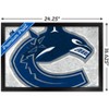 Trends International NHL Vancouver Canucks - Logo 19 Framed Wall Poster Prints - 3 of 4