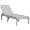 vidaXL Sun Lounger Gray 73.2"x23.6"x11.4" PP - 2 of 4