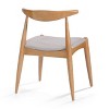 PAGED Rubberwood Dining Chairs Set of 2 Retro-Elegant Living Room Chairs with Ergonomic Backrest and Comfort Cushions for Living Room - 3 of 4