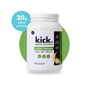Kick Sports Nutrition Plant Protein Powder, Vanilla Flavor, 20 G Protein - 1 of 4