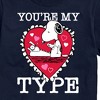 Men's - Peanuts - You're My Type Short Sleeve Graphic T-Shirt - 2 of 4