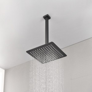 SEVOBAL Shower Faucets Rain Shower Head High Pressure Rainfall Showerhead Water Saving Shower Head Bathroom Accessories Faucet, Black, 12"*12"*2" - 1 of 4