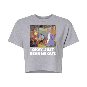 Women's - Disney - The Sword And The Stone Cropped Graphic T-Shirt - 1 of 4
