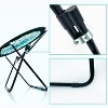 Summit Adventure Bungee Folding Dish Chair - Versatile Bouncy Seat for Camping, Garden & Indoor (Black) - 4 of 4