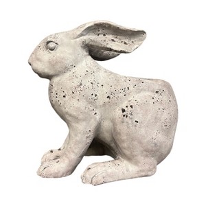 Slickblue Decorative Off-White Resin Rabbit Planter - in Large & Small Size - 1 of 4