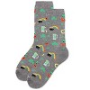 Memoi Women's "Luck Of The Irish" Rayon Blend Novelty Crew Sock Med Gray Heather 9-11 - 3 of 4