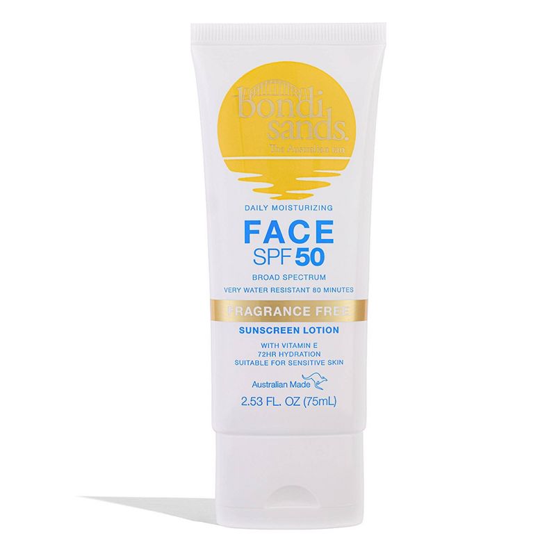Bondi Sands Sunscreen Fragrance Free Face Lotion - SPF 50 - 2.53 fl oz, 1 of 8