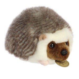 Aurora Small Hedgehog Miyoni Realistic Stuffed Animal Brown 6.5" - 1 of 4