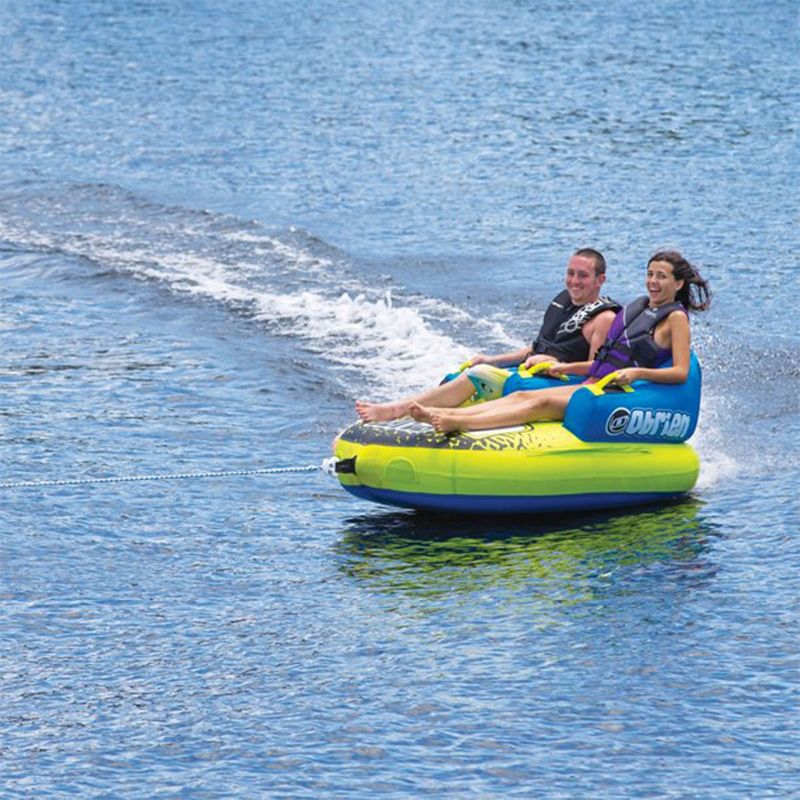 O'Brien Watersports Kickback Inflatable 2 Person Towable Boat Tube Raft, 5 of 8