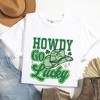 Simply Sage Market Women's Howdy Go Lucky Cowboy Hat Short Sleeve Garment Dyed Tee - 3 of 4