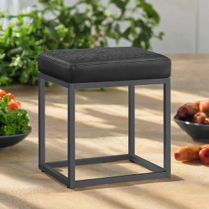 Ottoman Bench, Vanity Chair Stool, Small Ottoman, Ottoman Table, Footstool, Reversible Top, Load 660 lb - 1 of 4