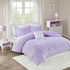 Audrey Metallic Printed Plush Comforter Set - image 2 of 4