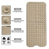 Non Slip Bathtub And Shower Mats 40x16 Extra Long Bath Tub Mat With Suction Cups & Drain Holes - Lux Decor Collection - 3 of 4