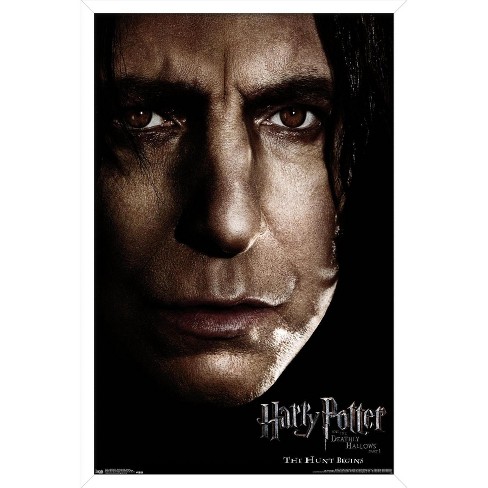 Trends International Harry Potter And The Deathly Hallows: Part 1 - Snape One  Sheet Framed Wall Poster Prints White Framed Version 22.375 X 34 : Target