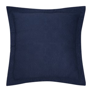 C&F Home 26" x 26" Indigo Cotton Euro Sham - Machine Washable - 1 of 4