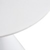 White coffee table, simple modern negotiation table, balcony dining table - 4 of 4