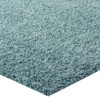 Modway Enyssa 5x8 Solid High Pile Shag Area Rug With In Aqua Blue and Ivory - 3 of 4