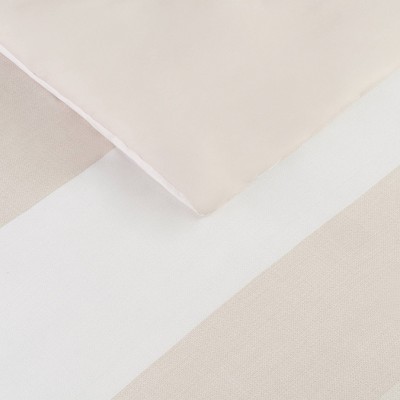 Queen Natural Microfiber Striped Bed in a Bag Set