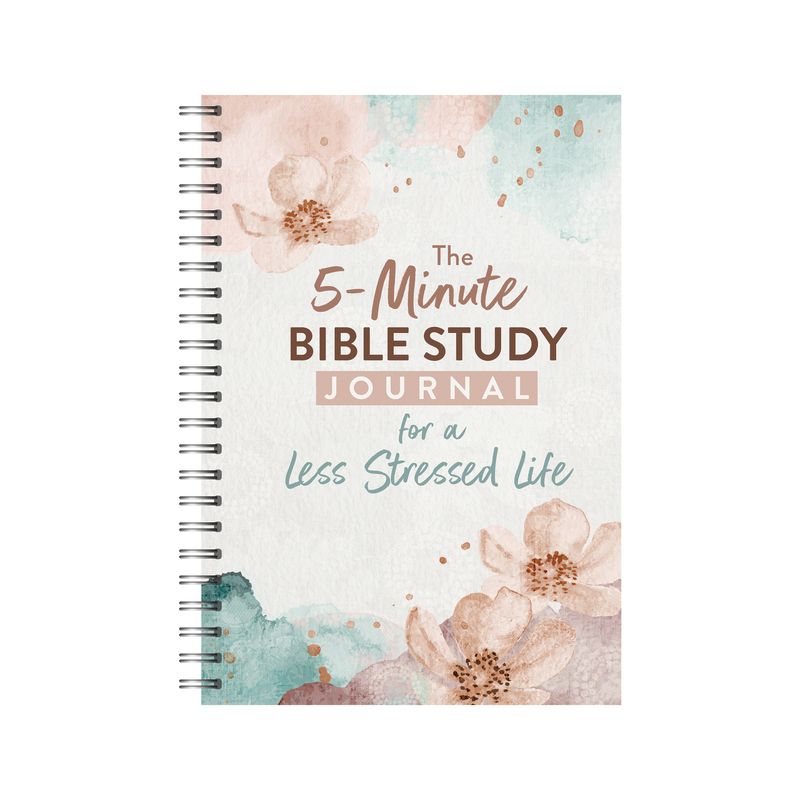 The 5-Minute Bible Study Journal for a Less Stressed Life - by  Carey Scott (Spiral Bound), 1 of 2