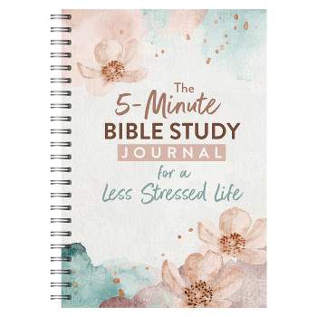 The 5-Minute Bible Study Journal for a Less Stressed Life - by  Carey Scott (Spiral Bound)