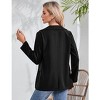 Coolmee Women's Blazer Long Sleeve Open Front Casual Single Breasted Office Blazer with Pockets - 3 of 4