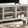 70" Particle Board TV Stand with Open Adjustable Shelves and Cable Management Cutouts for Living Room and Bedroom - 3 of 4