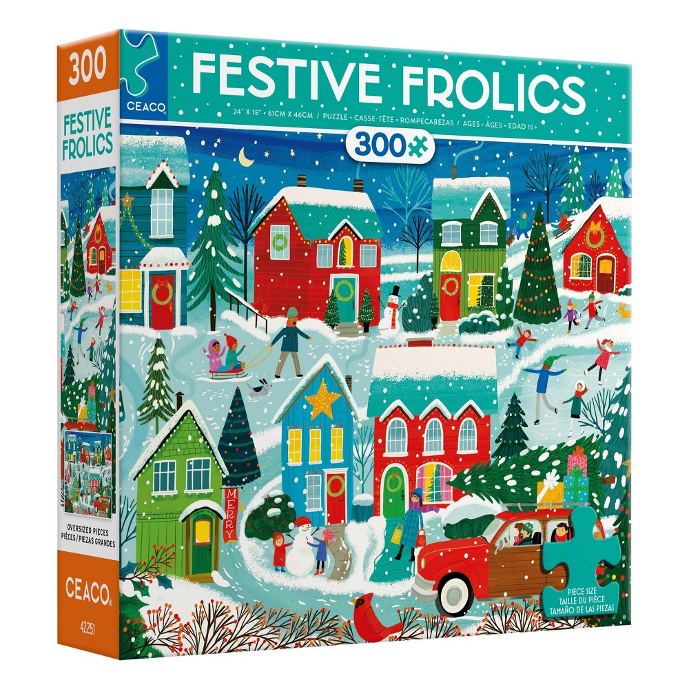 UPC 021081223287 product image for Ceaco Disney: Festive Frolics Oversized Pieces Jigsaw Puzzle - 300pc | upcitemdb.com