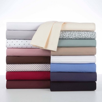 Ivory Twin XL Cotton Polyester Percale Sheet Set