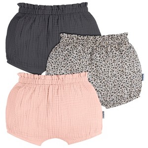 Gerber Baby Girls' 3-Pack Gauze Bubble Shorts - 1 of 4