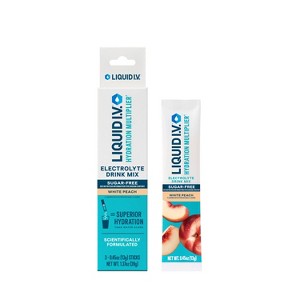 Liquid I.V. Sugar Free Energy and Sports Drink - White Peach - 0.45oz/3ct - 1 of 4